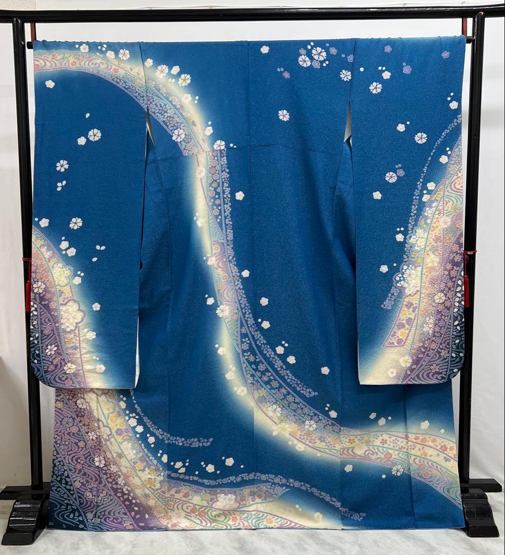 振り袖　フルセット　長襦袢　朧　金彩加工　刺繍入り　金通し　成人式　711