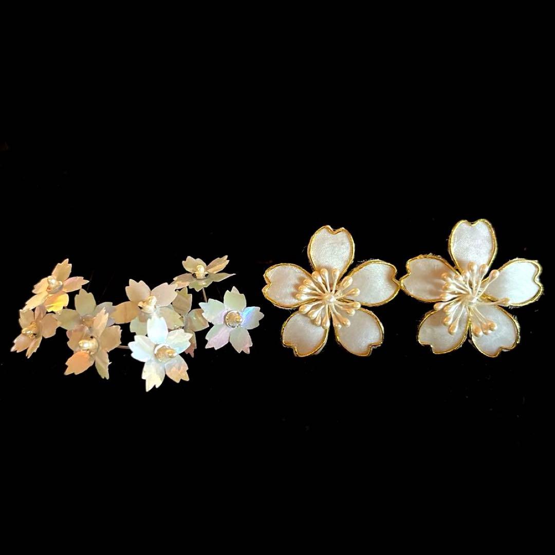 専用です。 日本髪 髪飾り 七五三(7歳) (紅白・桜)