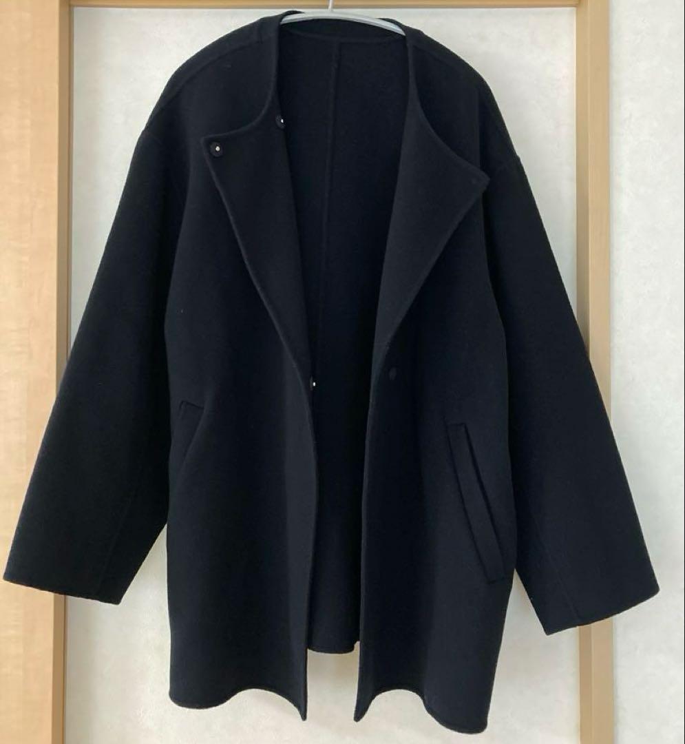 イエナSLOBE IENA ハミルトンショートコート ノーカラーコート