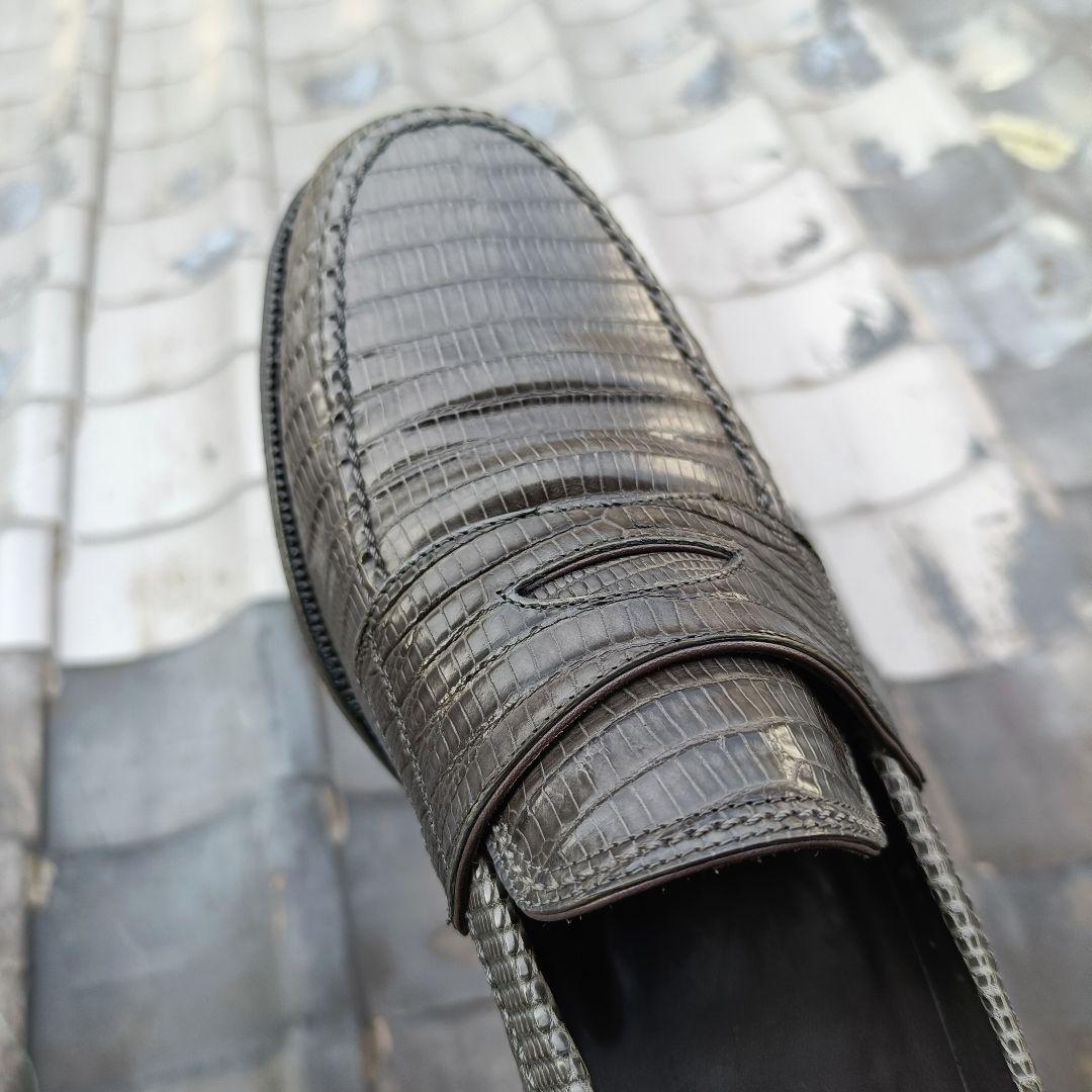 F.LLI Giacometti FG123 リザード ローファー 42