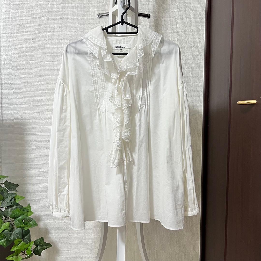 Bilitis dix-sept ans ホワイトシャツ ブラウス フリルレース