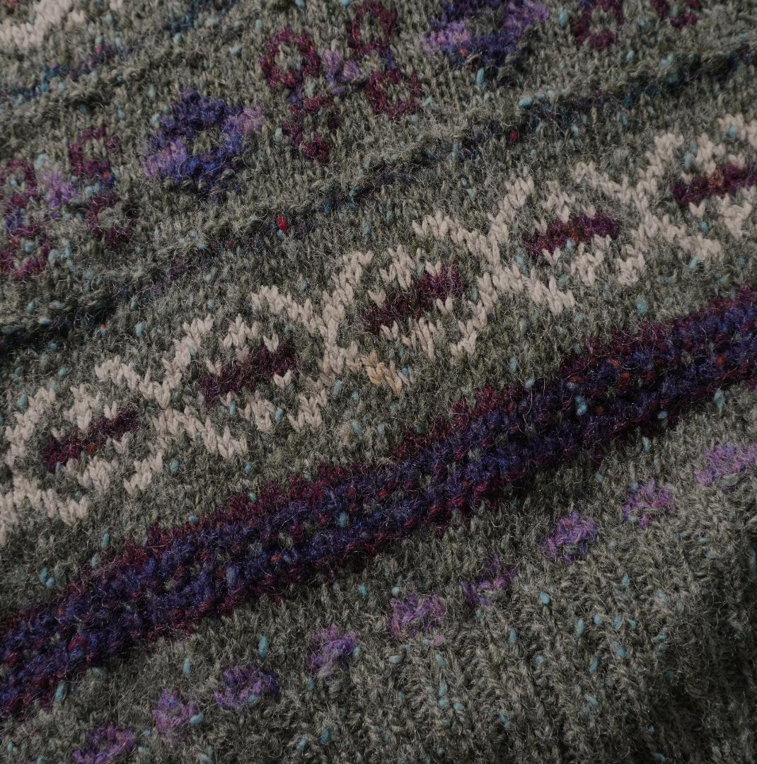 POLO by RalphLauren ノルディック柄ニット カーキ/CZ129