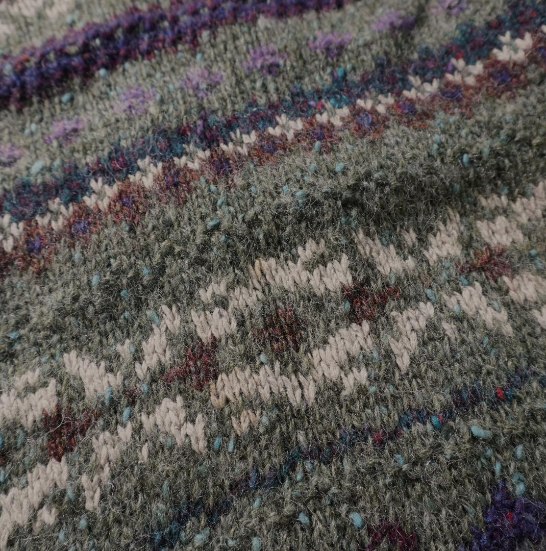 POLO by RalphLauren ノルディック柄ニット カーキ/CZ129