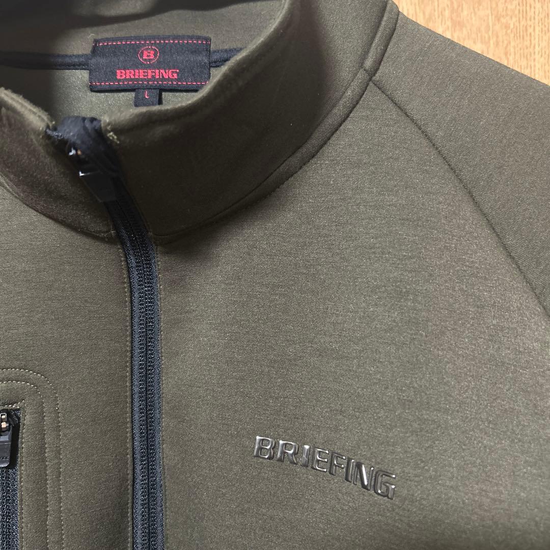 ブリーフィング：ハーフジップトレーナー／長袖　／Lサイズ