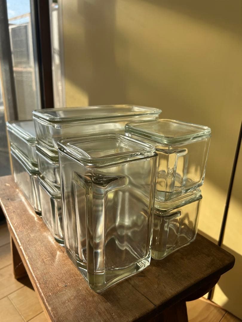 Wilhelm Wagenfeld Kubus C ガラスコンテナ　容器