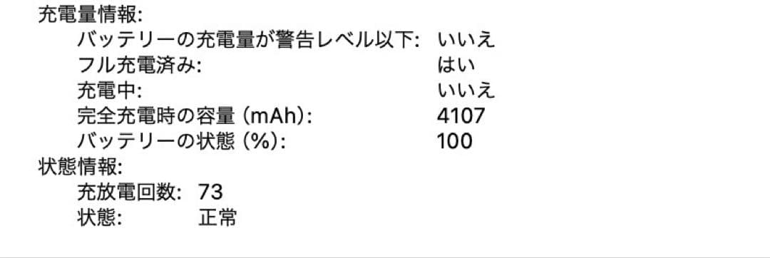 バッテリー状態良好　MacBook Air 13 2020 8GB 256GB