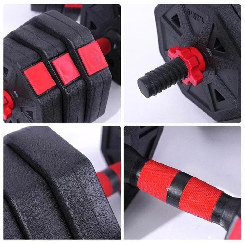 【角型プレート】合計50kgバーベルにもなるダンベル 25kg×2個セット A7