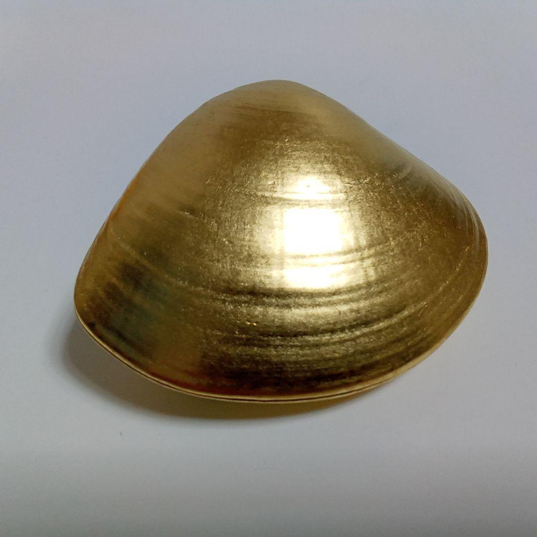 香合　桜蒔絵　蛤香合　早見征一