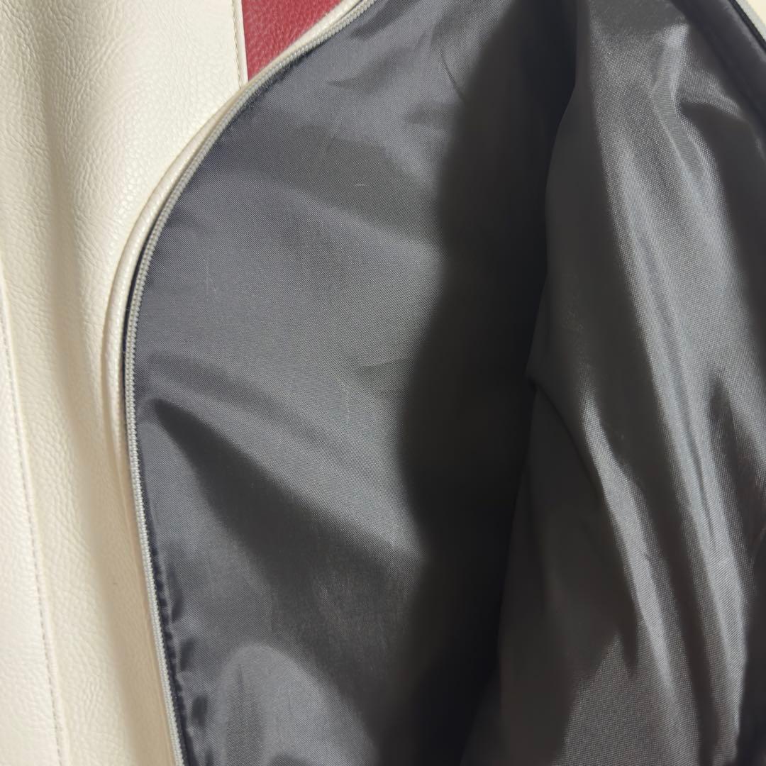 美品Admiral ゴルフ　キャリバッグ　ホワイト　カバーあり合皮