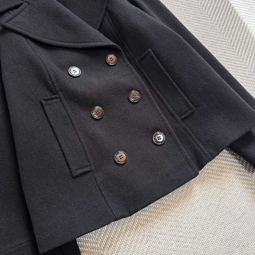 極美品 MAX&Co. MaxMara 現行モデル ピーコート 黒 イタリア製