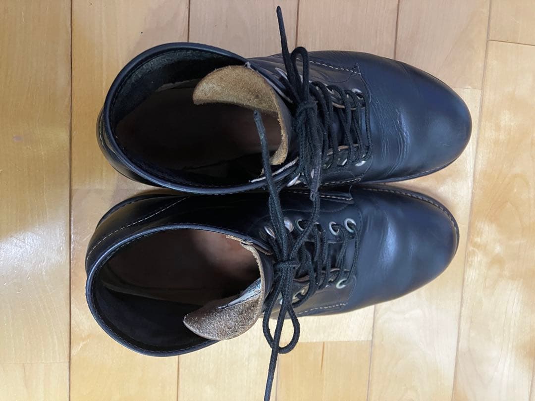 【希少】RED WING(レッドウィング)8165 四角犬タグ プレーントゥ　黒