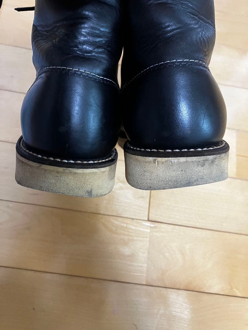 【希少】RED WING(レッドウィング)8165 四角犬タグ プレーントゥ　黒