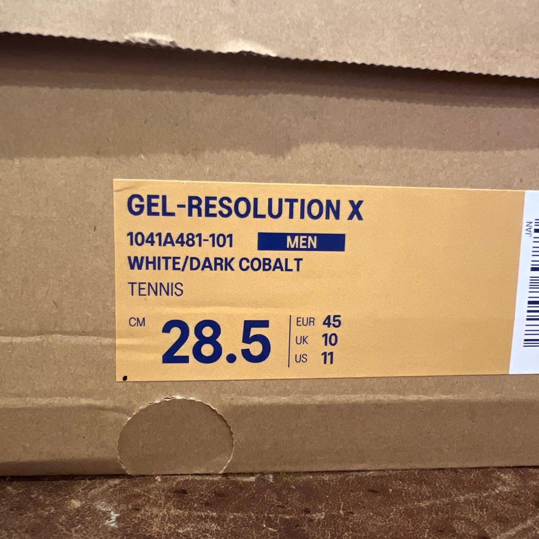 新品テニスシューズasics GEL-RESOLUTION X 28.5cm
