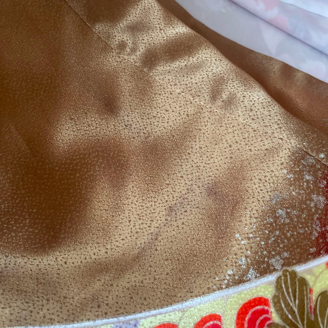 四ツ身 七五三 七歳お祝い着 襦袢付き 古典柄 着物7歳　十三詣り