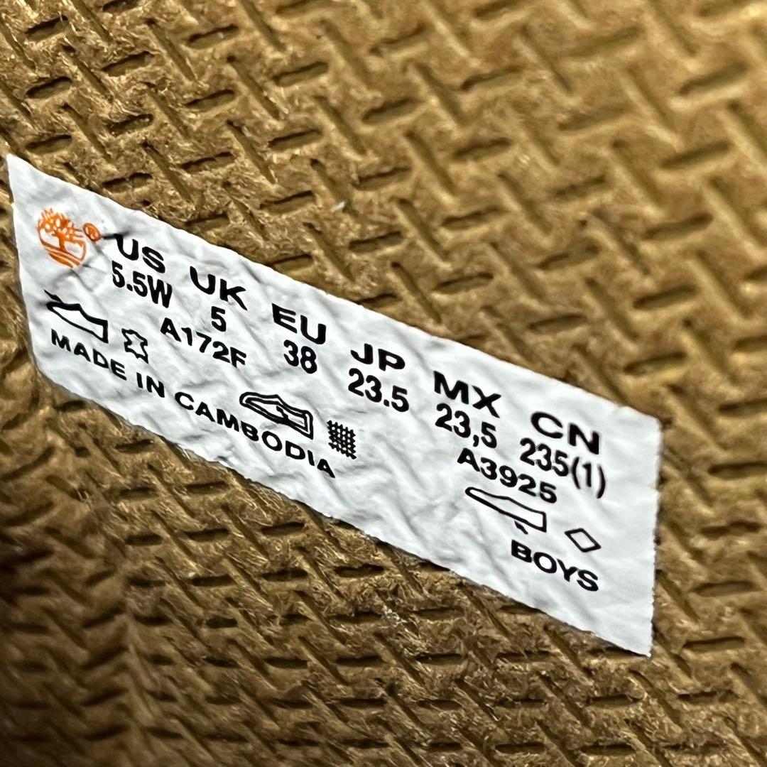 未使用級【ティンバーランド】６インチプレミアムウォータープルーフ♡グレー23.5