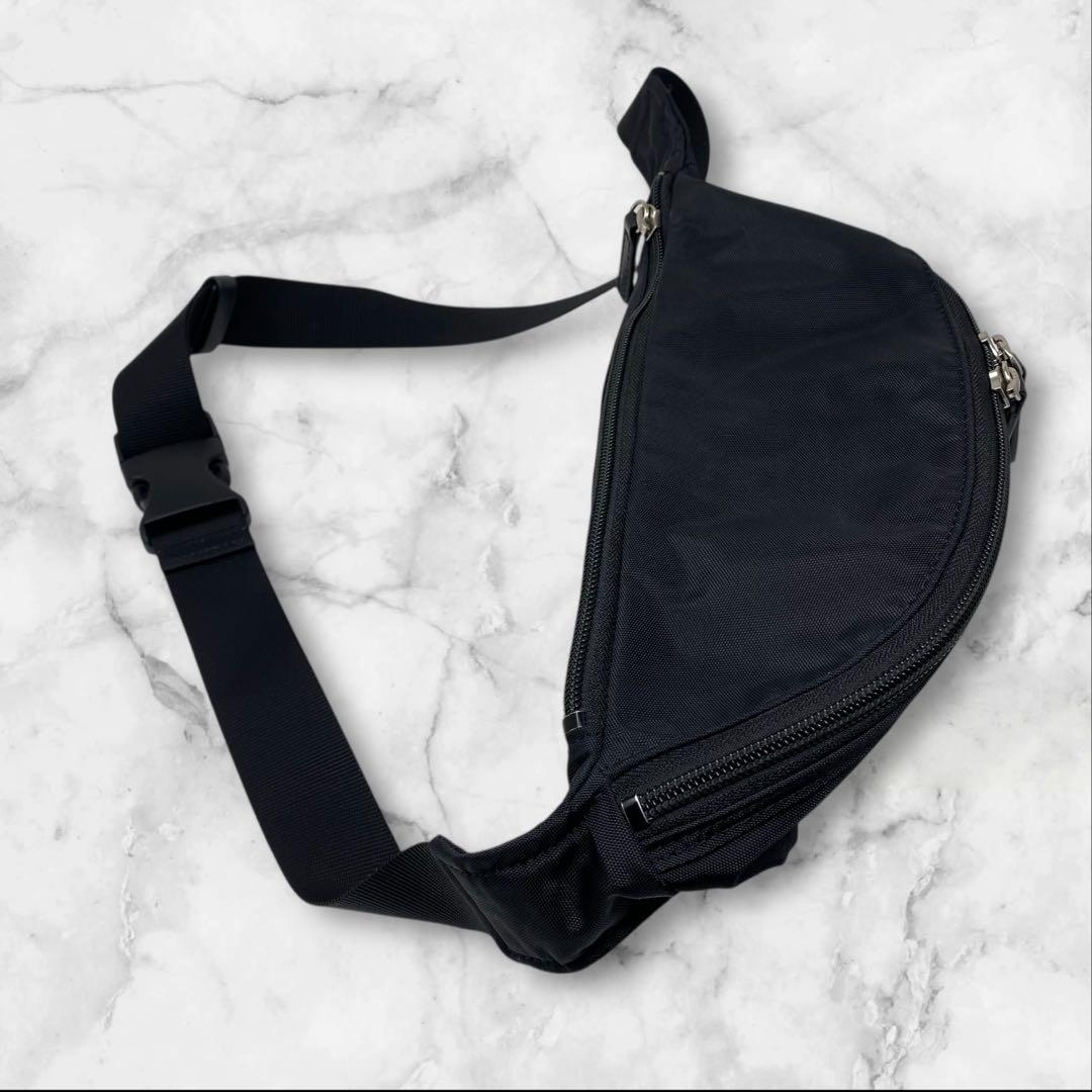 agnes b. ウエストポーチ バッグ ナイロン ブラック アニエスベー 黒