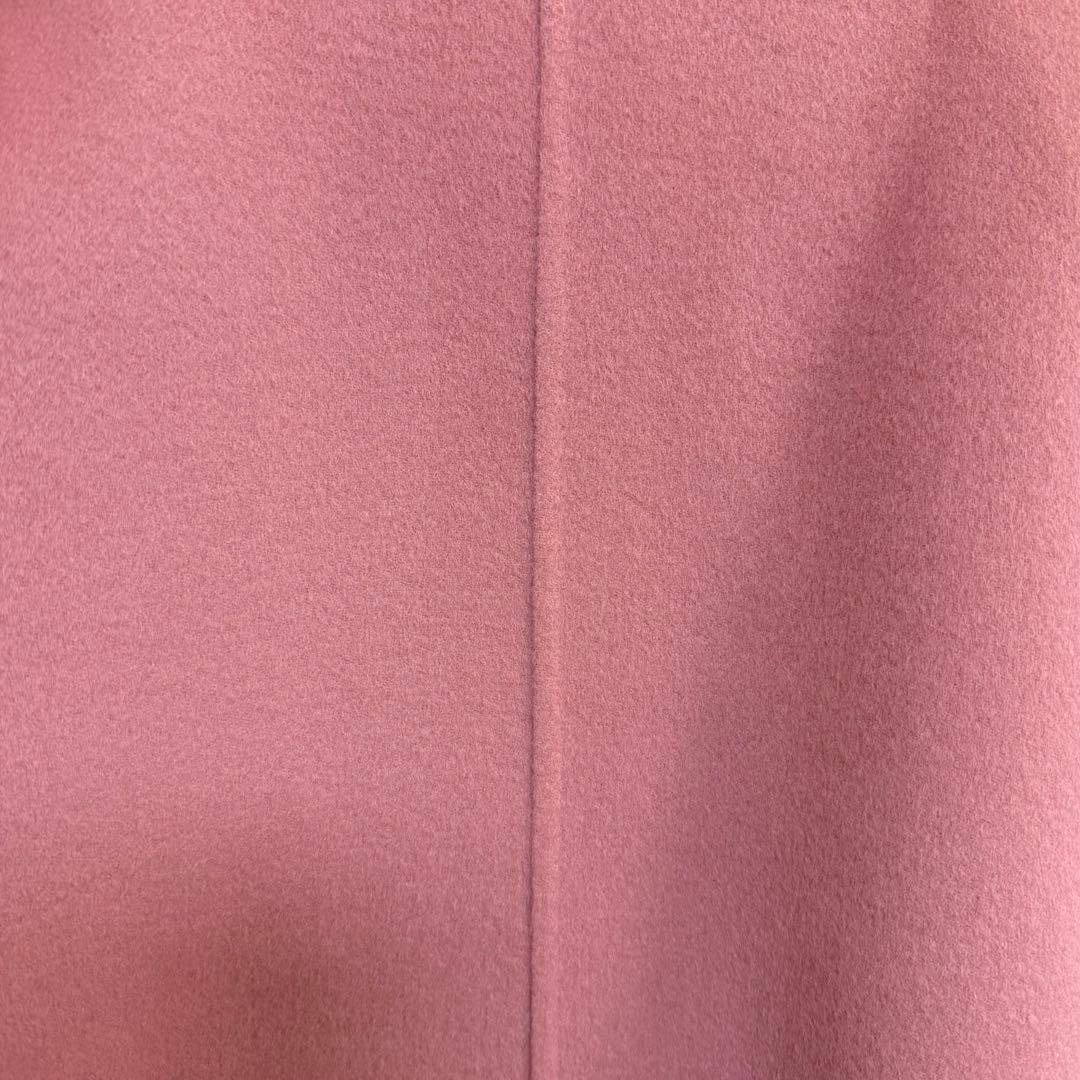 ボールジィ プレミアムウールリバーオープンカラーショートコート 34 ピンク