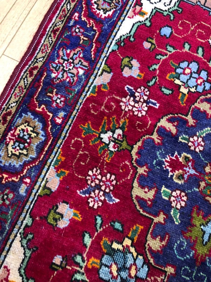 ペルシャ絨毯 ヴィンテージラグ 145×95cm 手織り オールドpersia