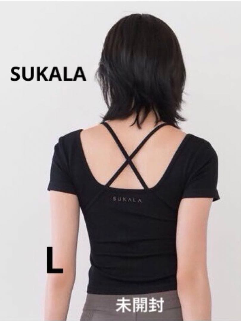 SUKALA カップ付きオープンニットTee L