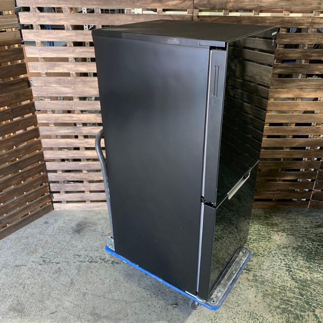 J041\" SHARP 冷蔵庫 冷凍庫 2ドア ブラック SJ-GD15G-B