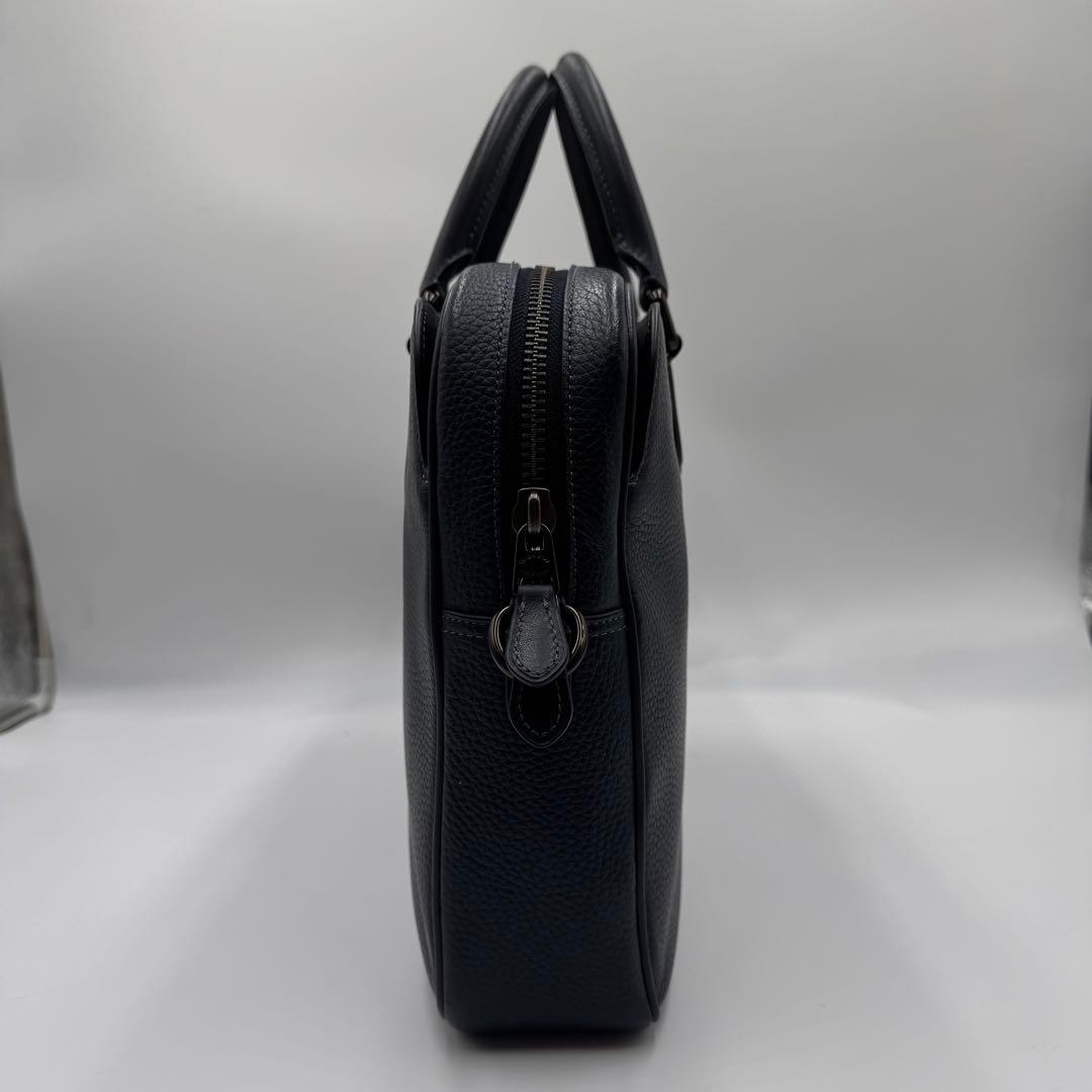 極美品✨ コーチ ゴッサム ブリーフケース 2way ビジネス A4レザー 紺色