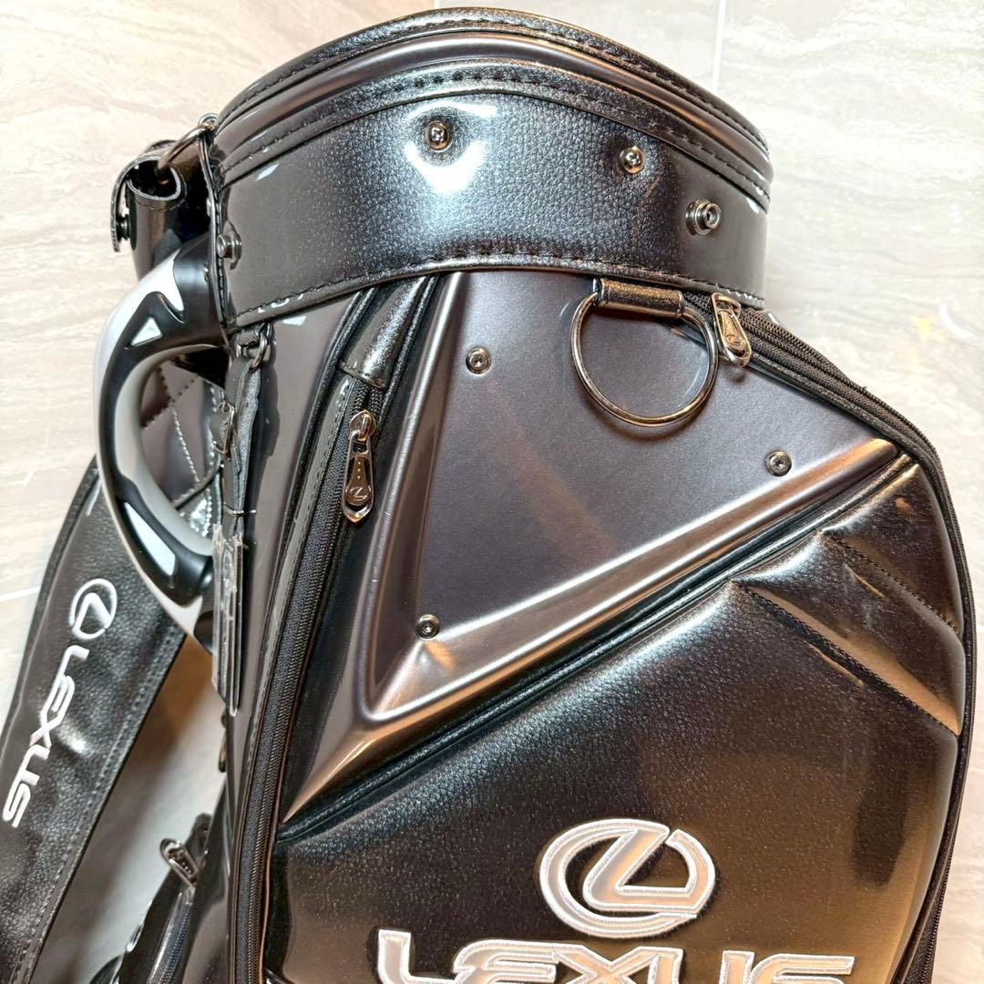 LEXUS キャディバッグ　3点式　非売品　9.5型　ゴルフバッグ　エナメル