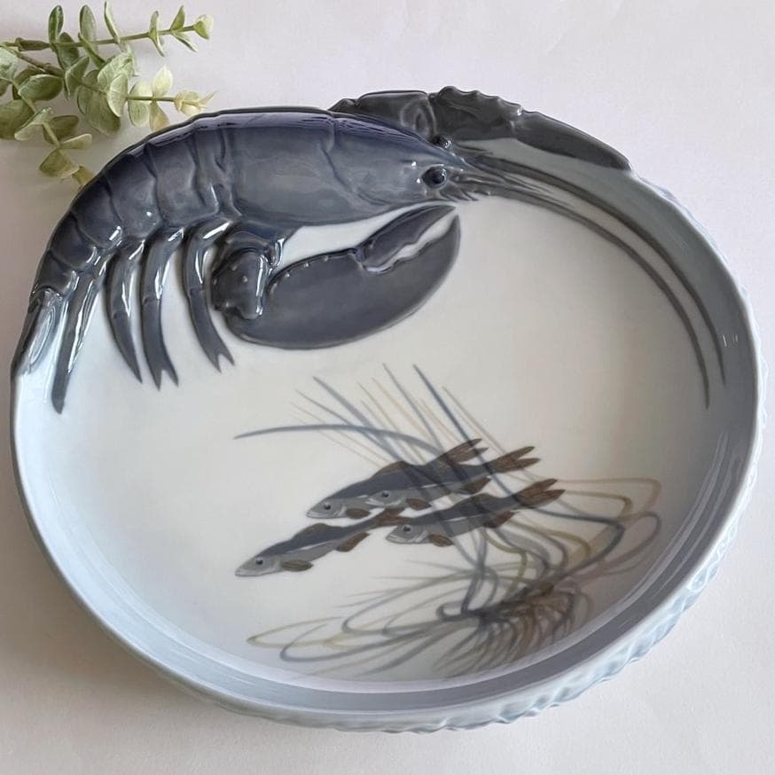 大皿 縦横約25.5ｘ27cm 1.35kg 厚皿 器 海老 魚 1級品