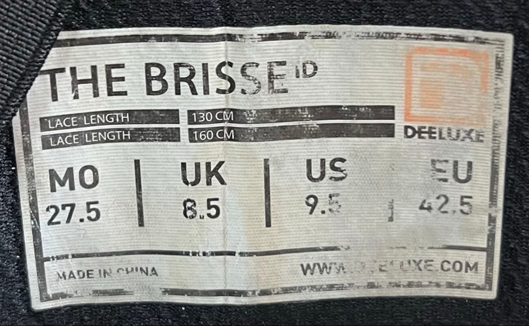 【即日発送】DEELUXE スノボ　THE BRISSE ID 27.5cm