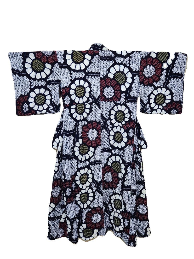 ★有松鳴海絞り★大きな花柄の浴衣