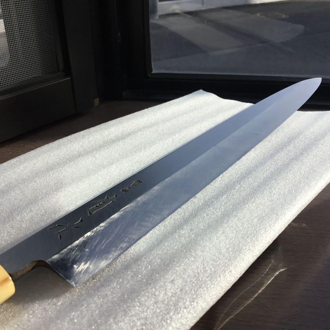 東京築地　有次　本焼柳刃包丁(ポンでお願い致します)