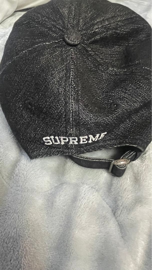 supreme Sロゴキャップ　ブラック