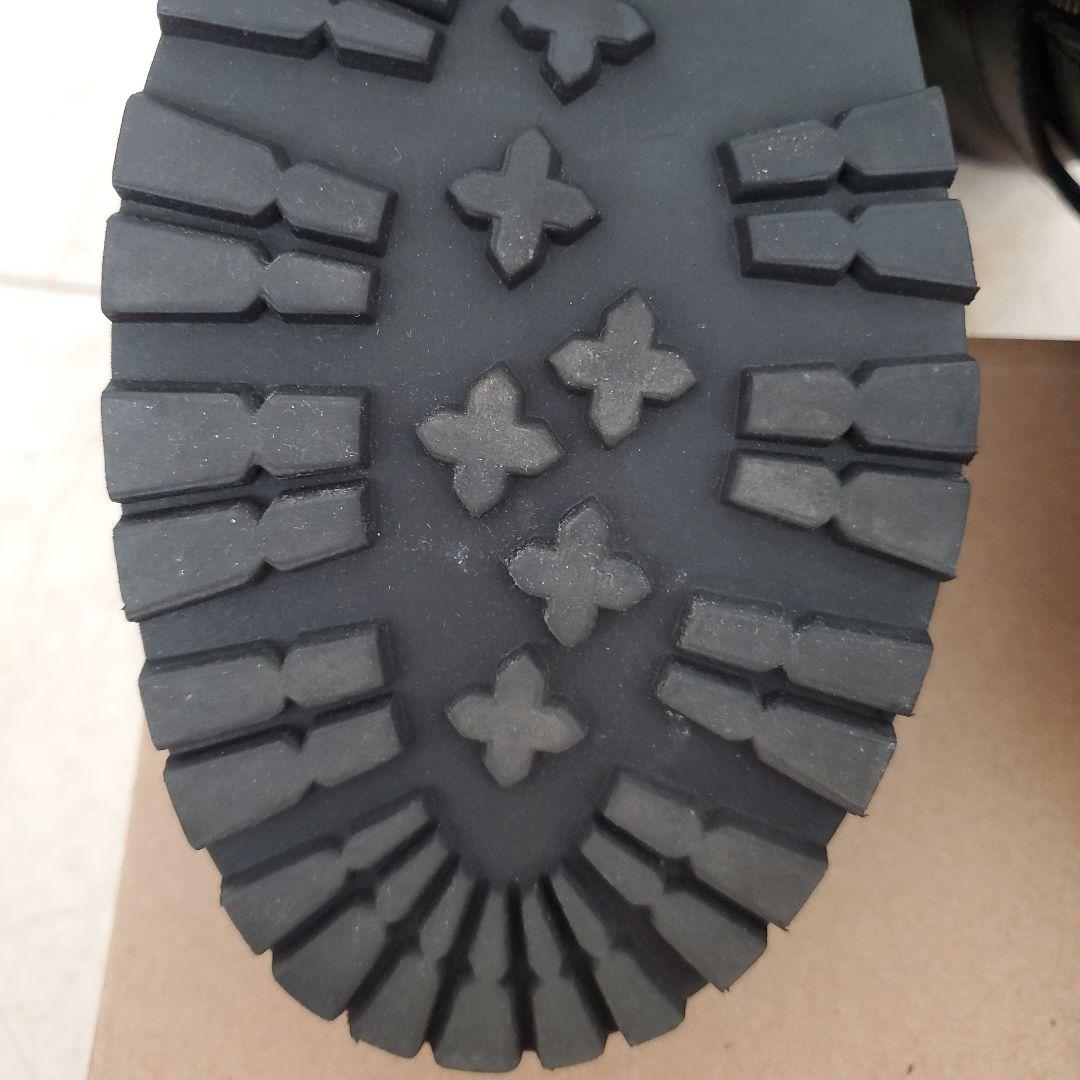 POLO RALPH LAUREN 黒 レザーバックルブーツ 7B