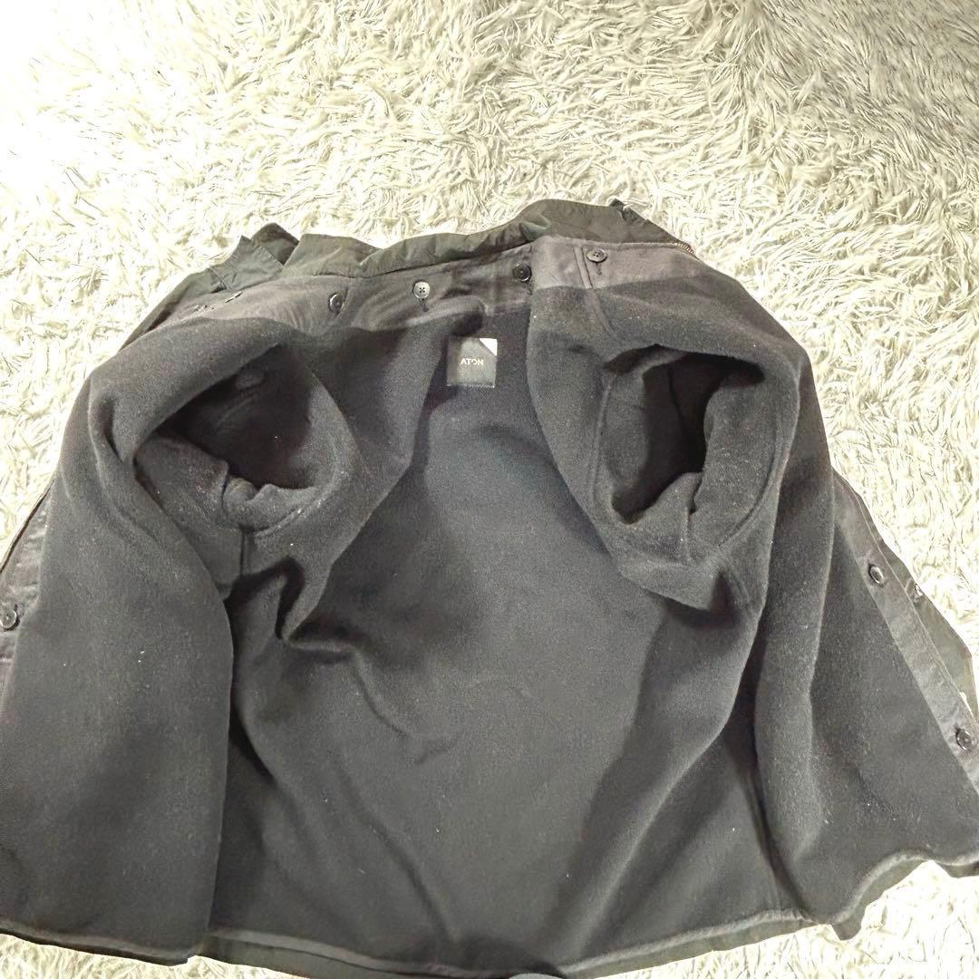 ATON VENTILE NYLON SHORT MODS COAT 02 黒