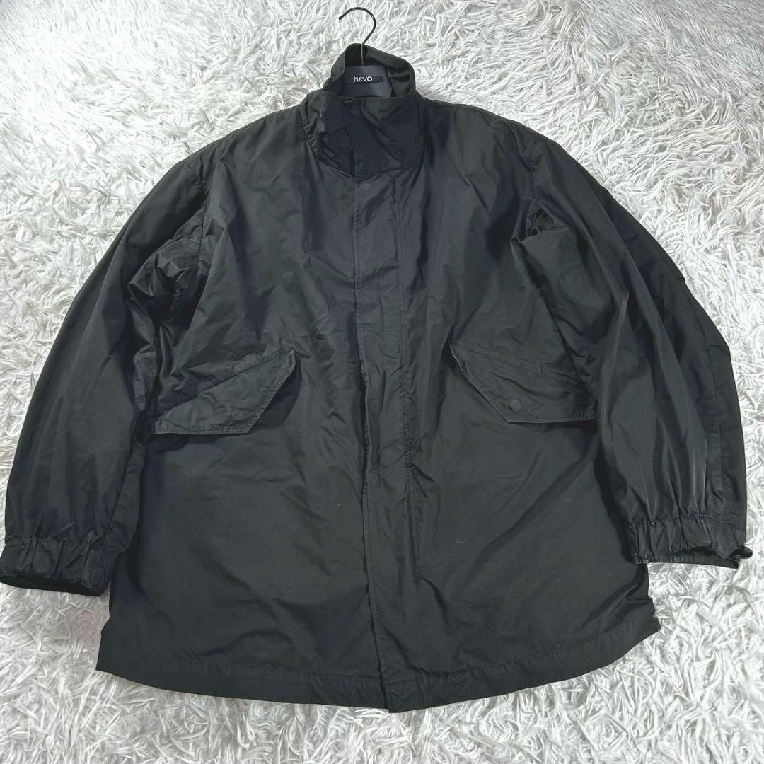 ATON VENTILE NYLON SHORT MODS COAT 02 黒