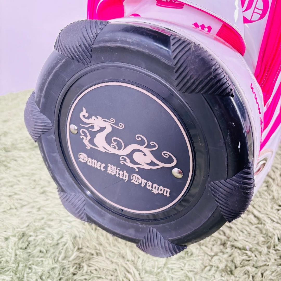 ダンスウィズドラゴン キャディバッグ カート式 5分割 エナメル 大人気モデル