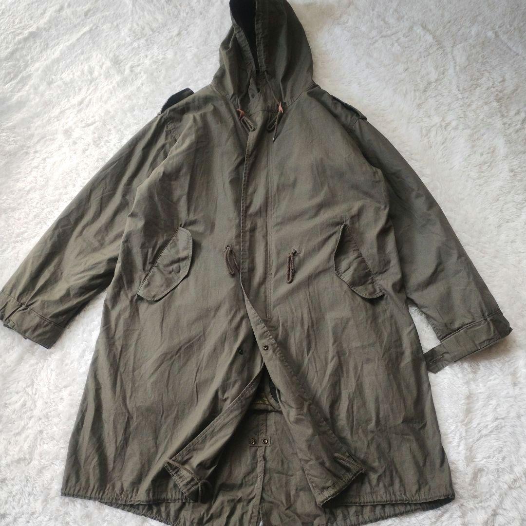 極美品✨ヒューストン　M-51　ライナー付　モッズコート　青島コート　S　カーキ