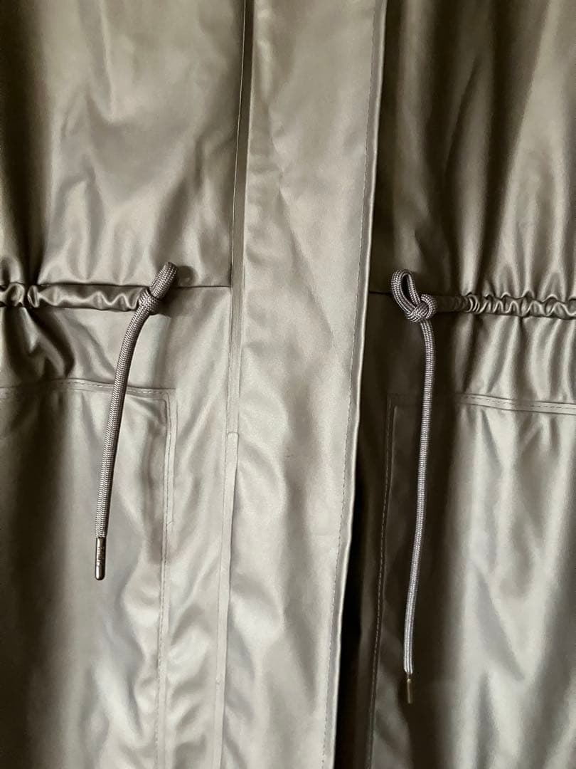 【RAINS】【レインズ】防水フード付きロングコート・オリーブグリーン