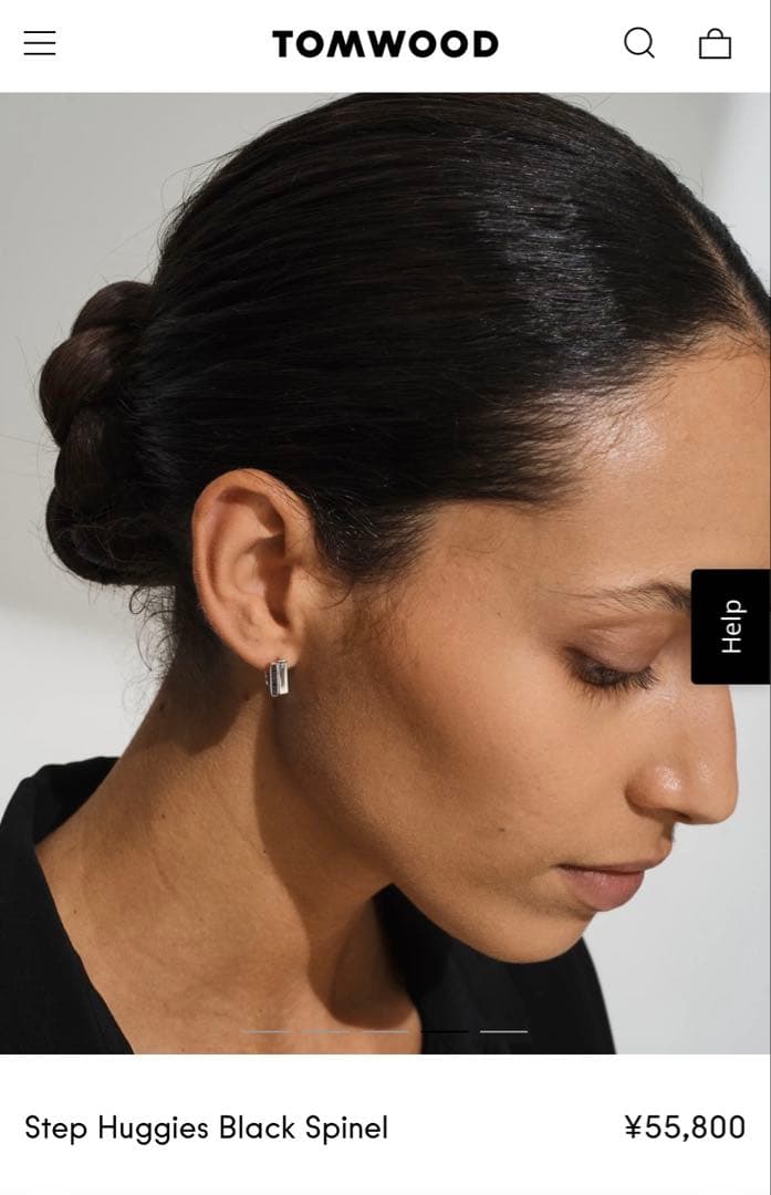 アクセサリー Step Huggies Black Spinel TOM WOOD