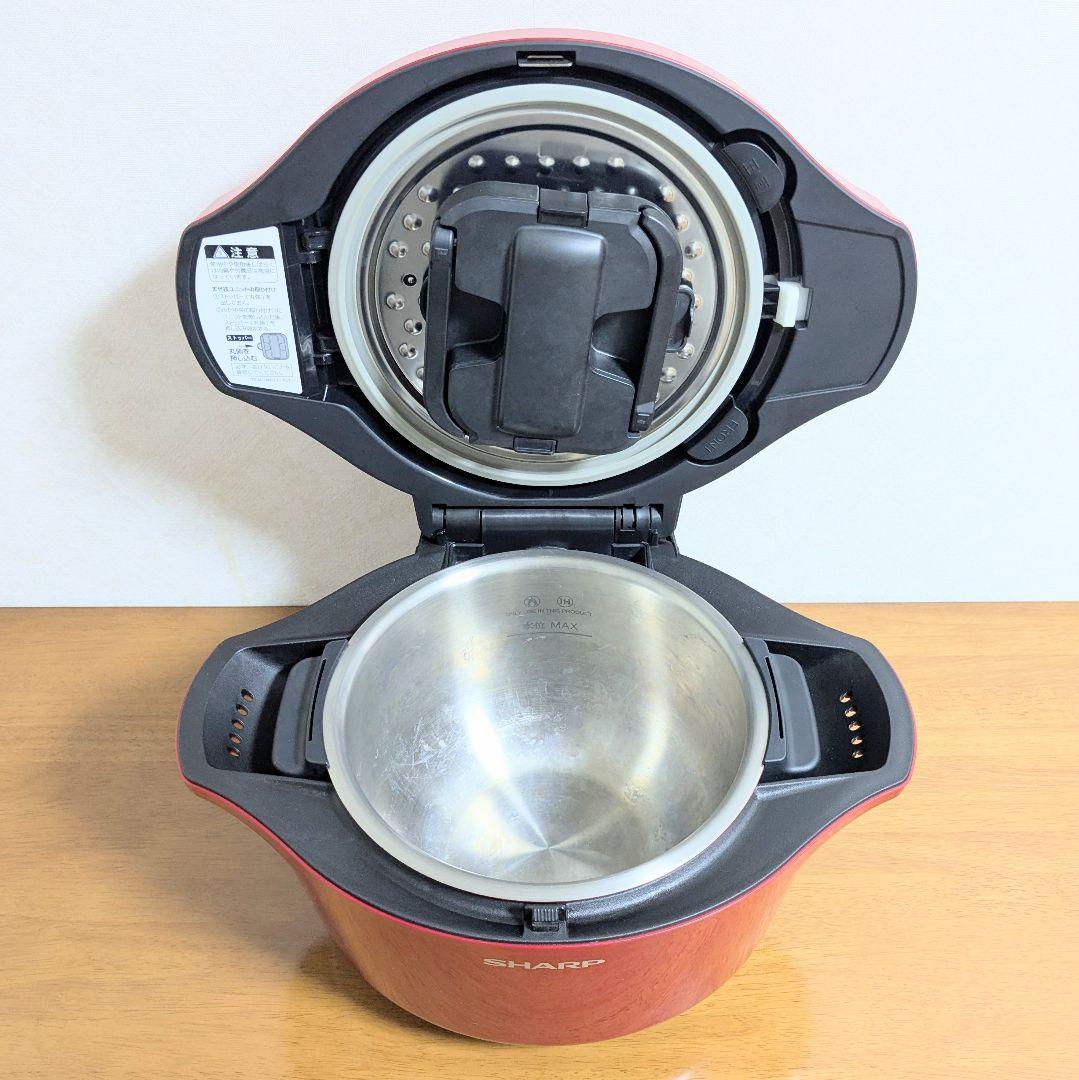 ヘルシオ ホットクック 2.4L KN-HW24C-R シャープ 2017年製
