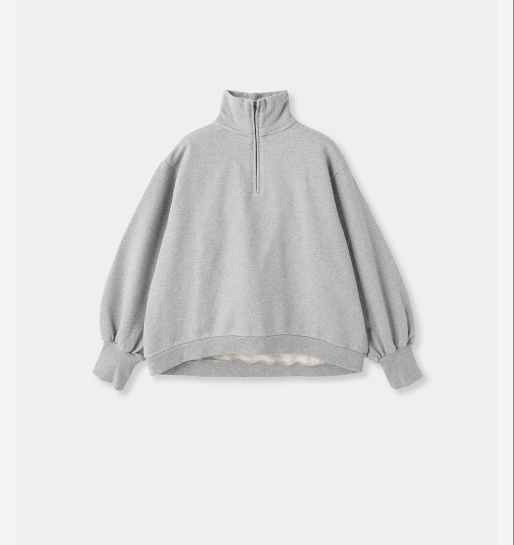 RHCロンハーマンハーフジップグハイネック スウェットトレーナーグレーxs