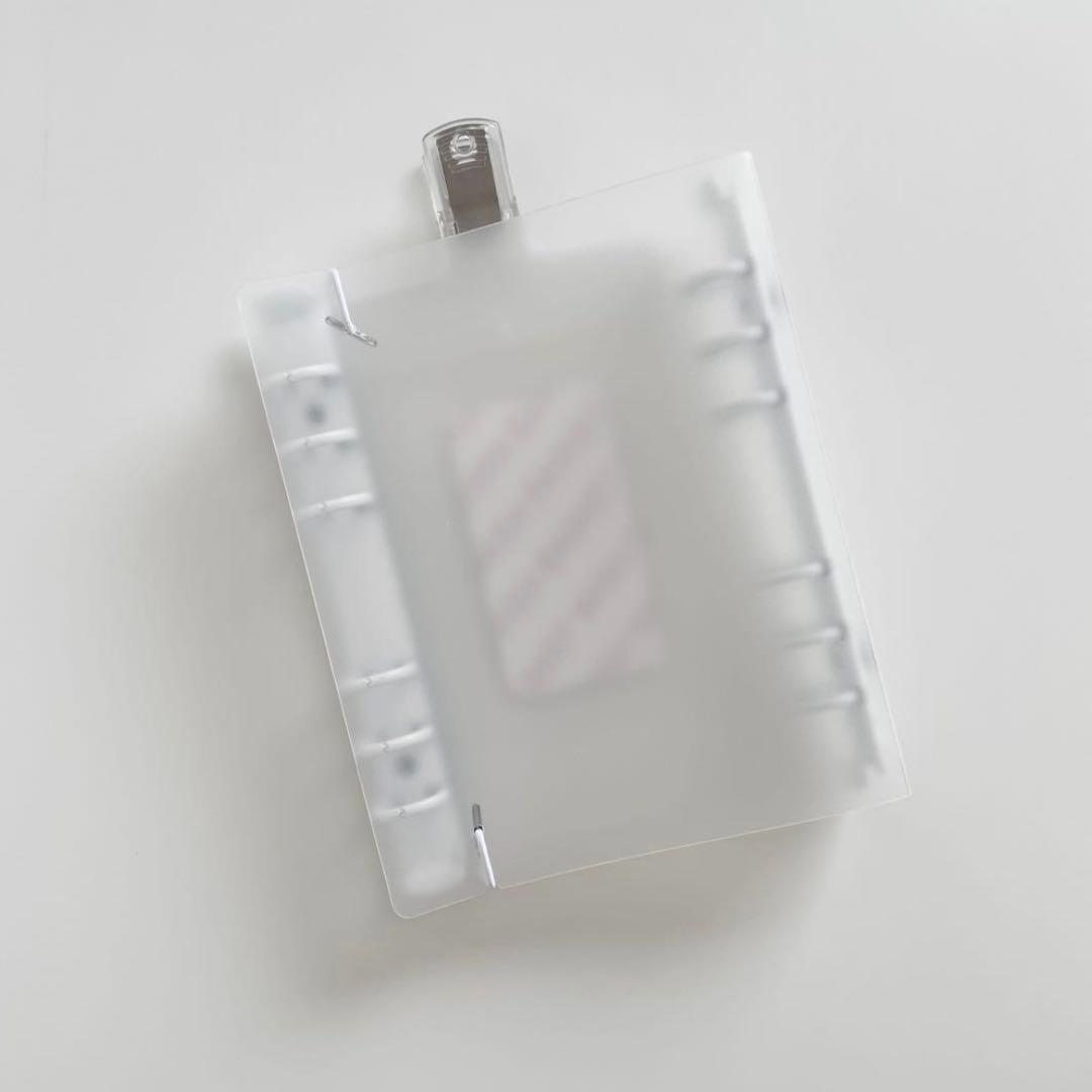 たまま　韓国　貯金　バインダー　リフィル　ダブルリングバインダー　白　8