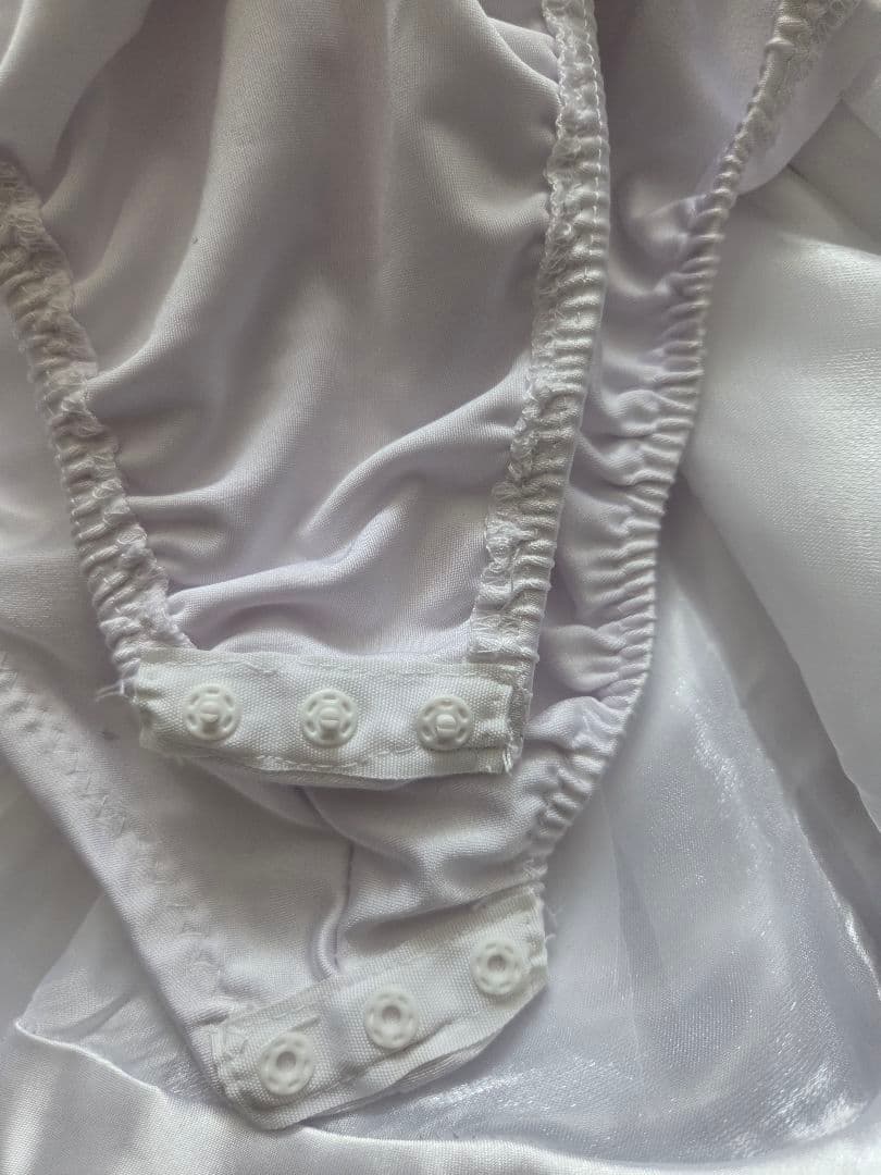 ラテンドレス 社交ダンス ホワイト スワロフスキー