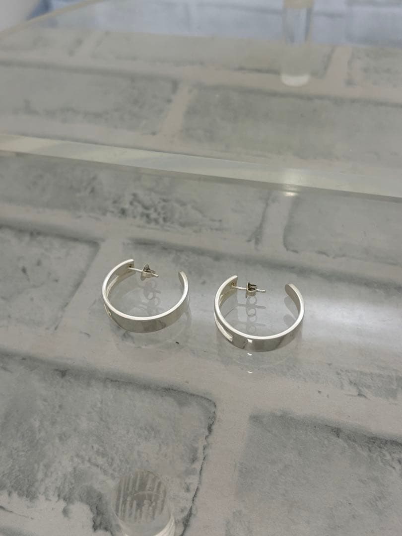 超美品　オールドグッチ　GUCCI カットアウトG フープピアス　トムフォード期