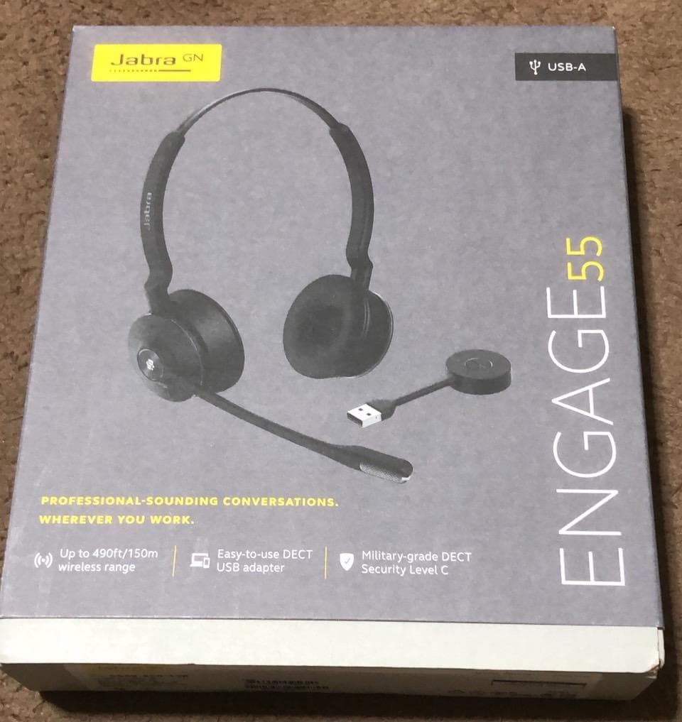 【新品】Jabra ENGAGE 55 　両耳　ワイヤレスヘッドセット【未使用】