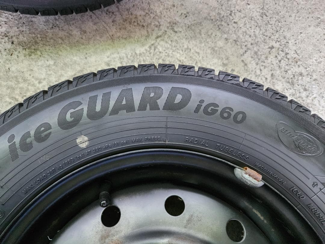 送料込☆2021 ヨコハマ タイヤホイール セット145/80R13☆4本