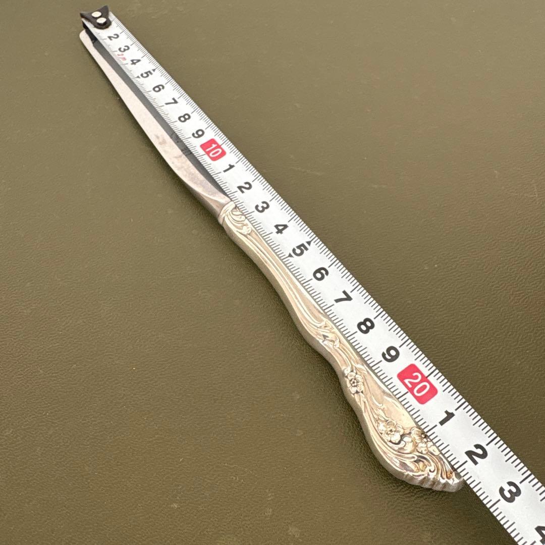 ビンテージ　ALVIN STERLING ナイフ　純銀　シャトーローズ　シルバー