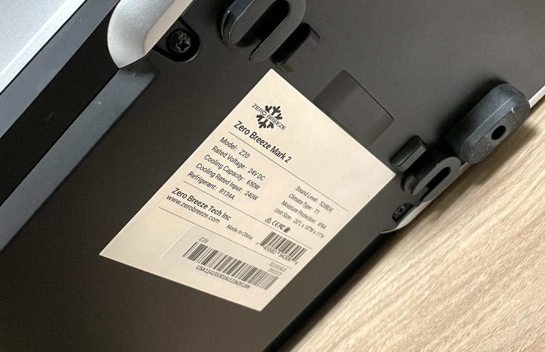 【週末最終値下げ】ポータブルエアコン zero breeze mark2 美品