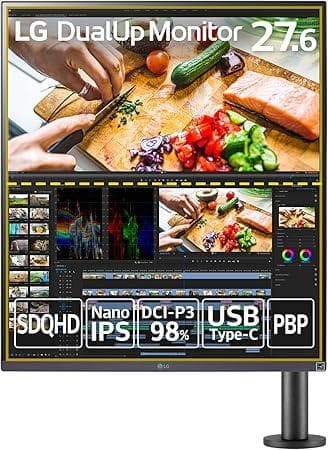 ほぼ未使用　LG デュアルアップ モニター 28MQ780-B 27.6インチ