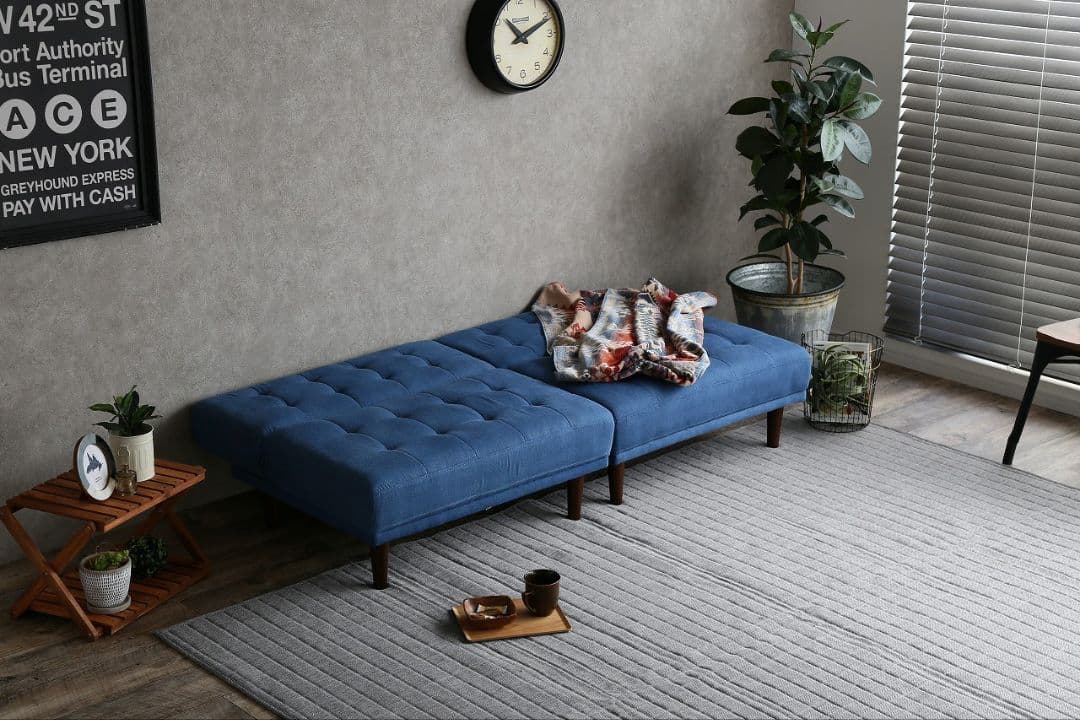 《新品・送料無料》Colton リクライニング式ソファベッド