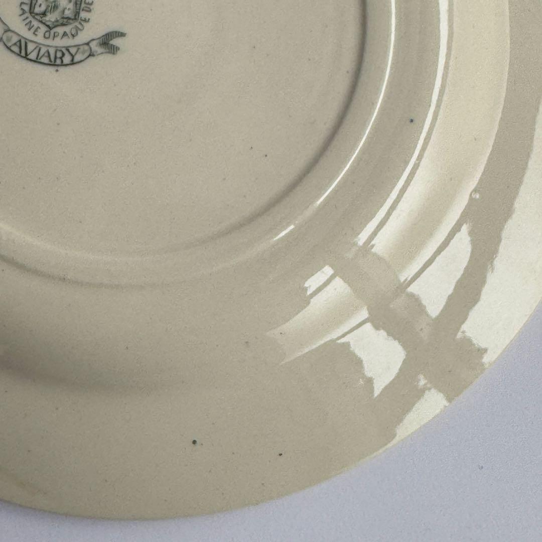 美品　フランスアンティーク　Gien AVIARY ディナープレート